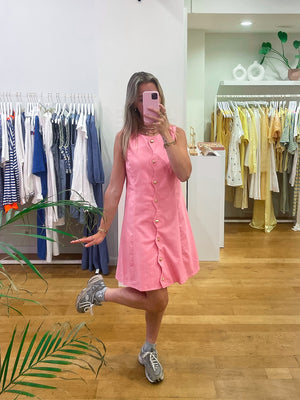 Pink shell dress