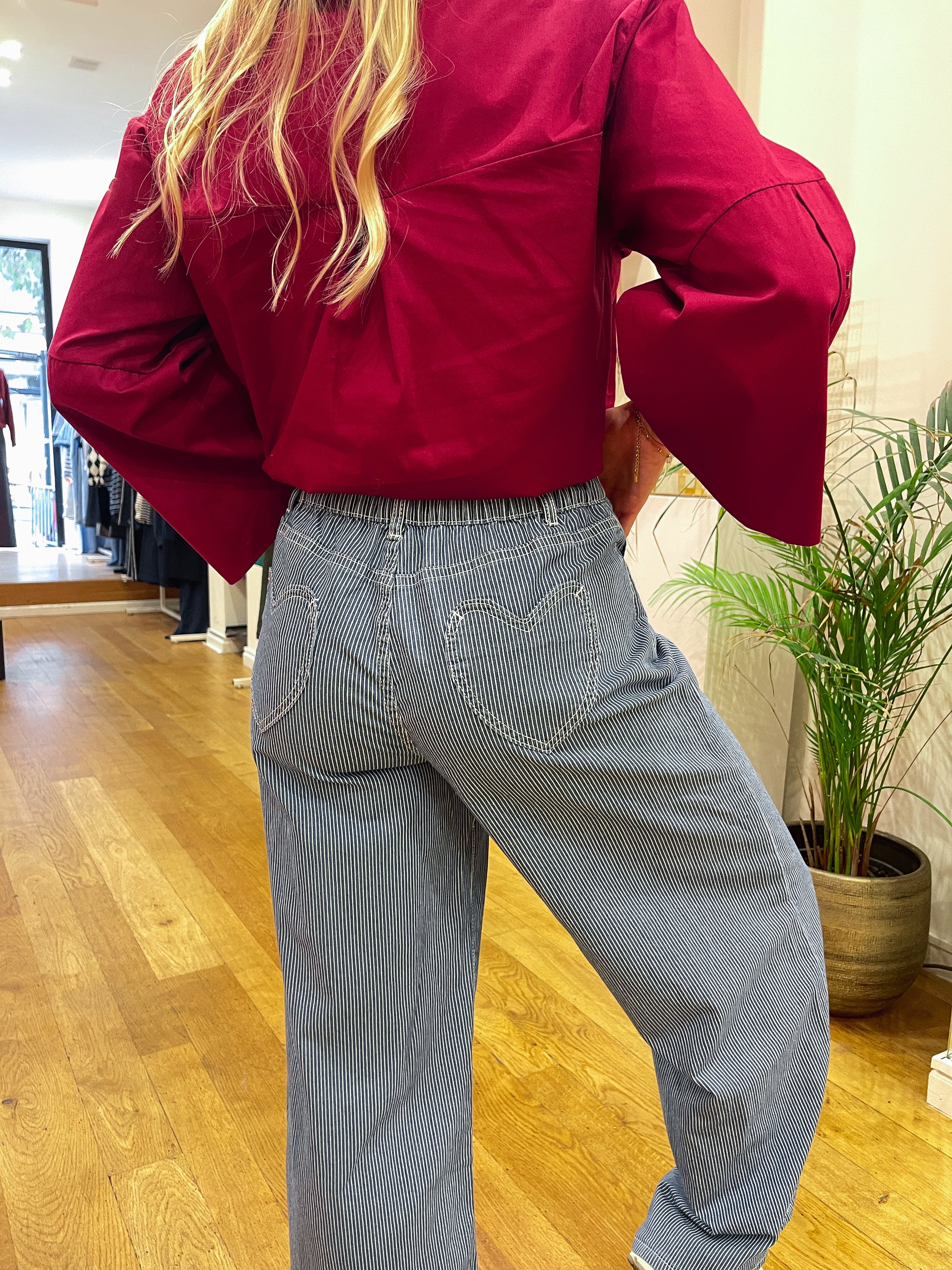 Striped heart pants