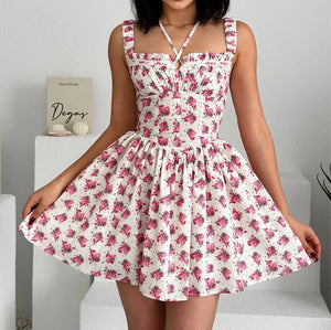 Pink roses dress dress pre-order