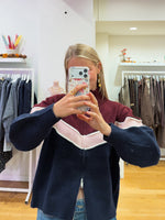 Sporty zipper Bordeaux