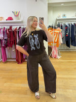 Brown balloon jeans
