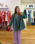 Oversized blazer green