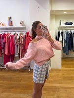 Halter sweater pink