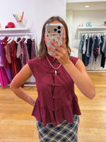 Bordeaux norah top