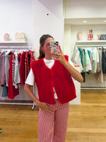 Teddy jacket red