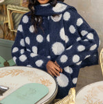 Polka sweat + scarf