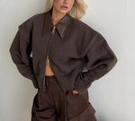 Brown sweat + leather