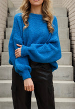 Oversized sweater blue