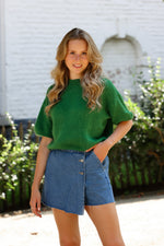 Knit dark green