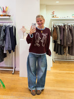 Fish sweat bordeaux