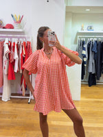 Cotton dress orange