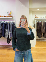 Halter sweater dark green