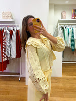 Yellow embroidery chemise