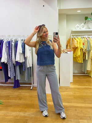 Jeans top dark denim
