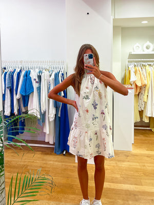 Flower halter dress