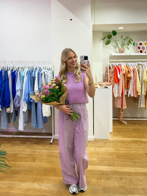 Debardeur mohair lila