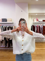 Lace + cardigan white pre-order