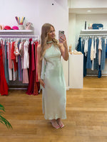 Guest dress sage green