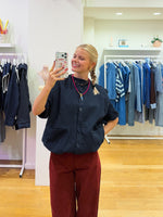 Navy blue gilet