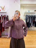 Zipper sweater coco bordeaux