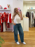White glitter top