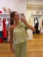 Vichy top green