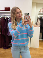 Polo longsleeve lisa blue