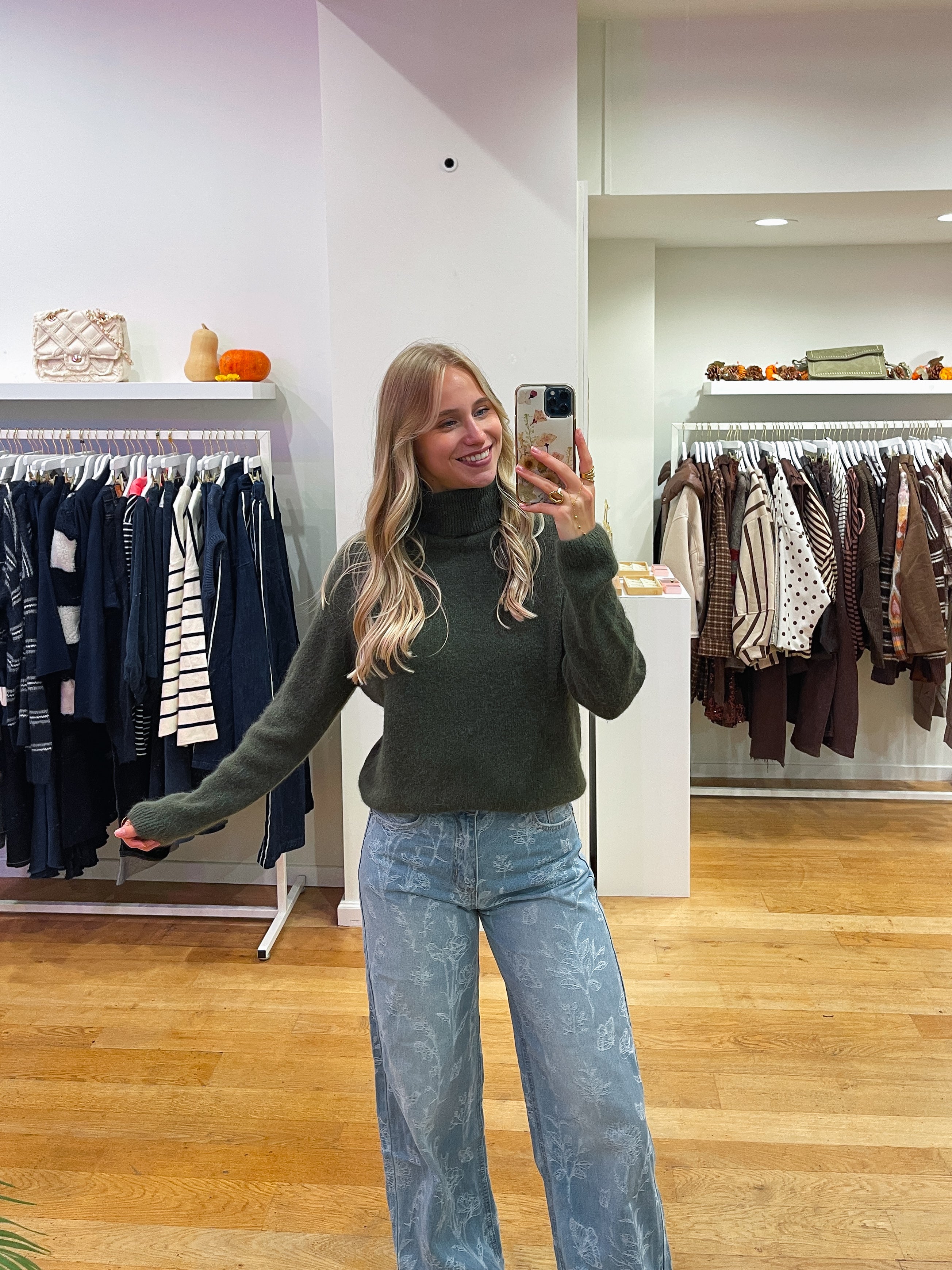 Soft colle longsleeve kaki