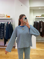 Longsleeve wide kobalt