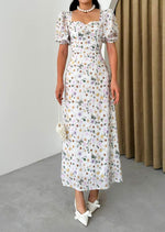 White wildflower dress pre-order