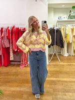 Zig zag sweater yellow pre-order