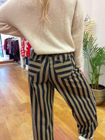Striped jeans kaki