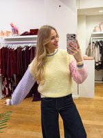 Glitter detail spring sweater