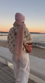 Fleece flower jacket
