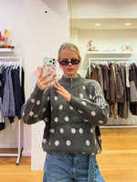 Polka sweater kaki