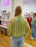 Fancy blouse green