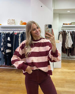 Longsleeve bordeaux pink