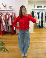 Polka balloon jeans