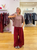 Bordeaux vichy top