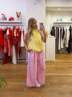 Vichy pants pink