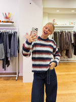 Cosy sweater & scarf navy