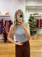 Lucce top glitter grey