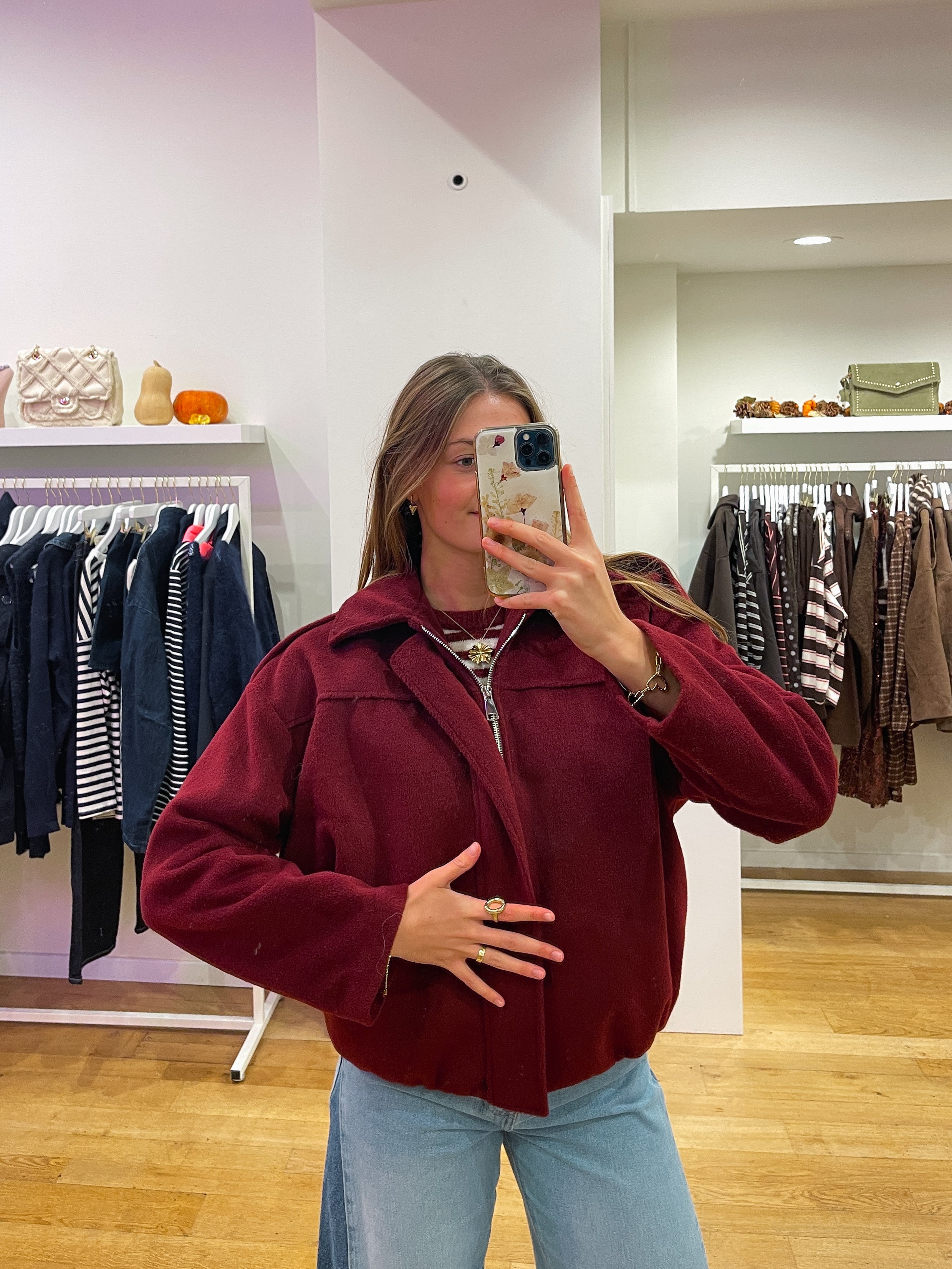 Soft lisa jacket bordeaux