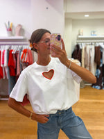 Heart tee in front