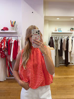Balloon top vichy