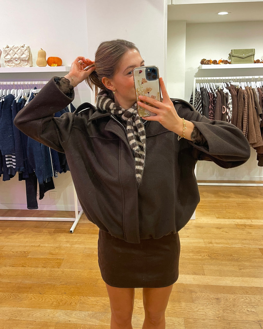 Soft lisa jacket brown