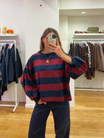 Sweatshirt bordeaux/navy