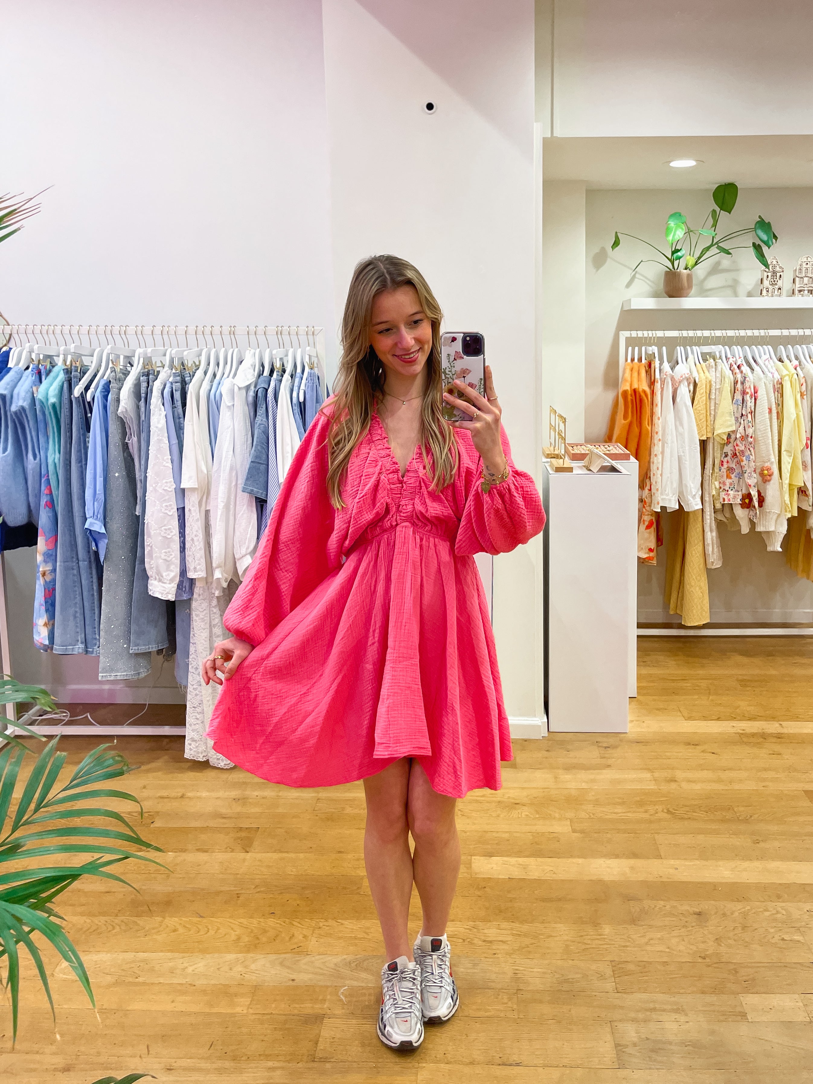 Tetra dress fushia