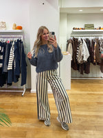 Striped jeans grey