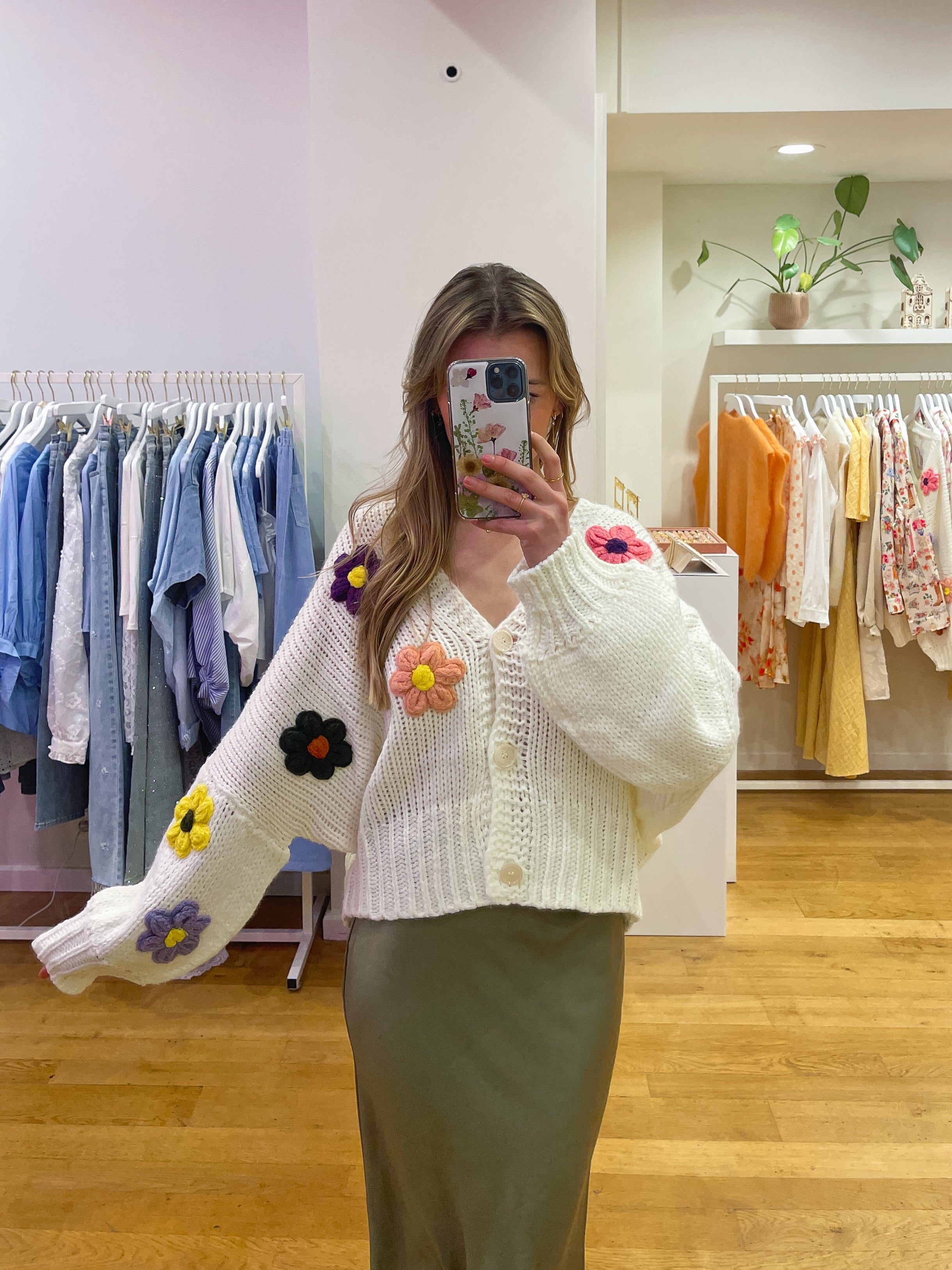 Flower cardigan